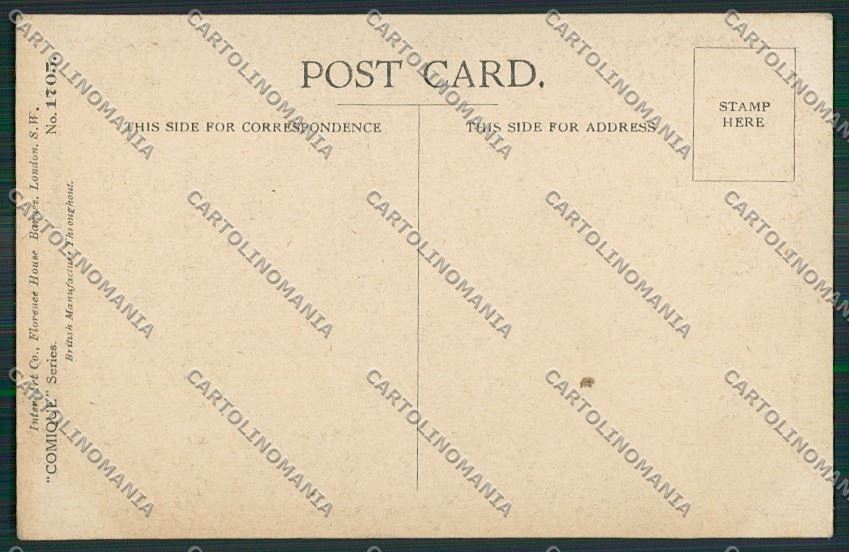WW1 WWI Propaganda British Donald McGill postcard KS0770 – retro