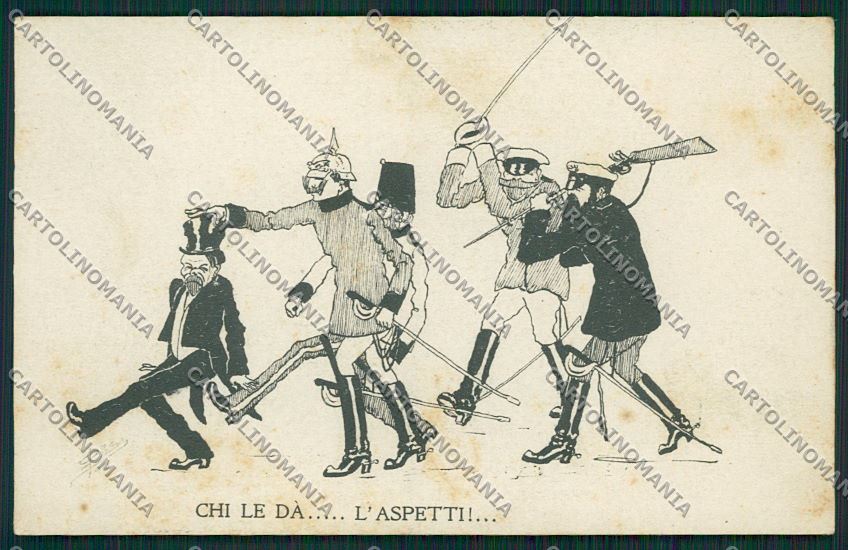 WW1 WWI Propaganda German Kaiser Russia Russian postcard KS0855 – fronte