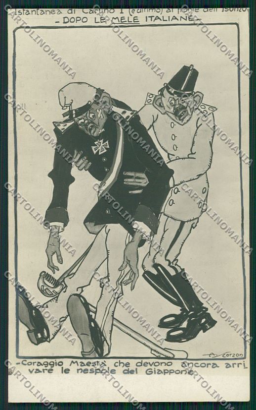 WW1 WWI Propaganda Kaiser Real Photo Scorzon postcard KS0986 – fronte