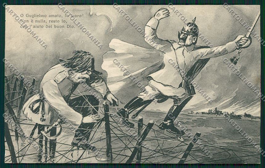 WW1 WWI Propaganda German Kaiser postcard KS1006 – fronte