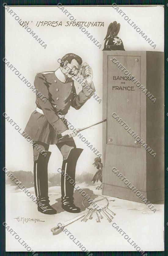 WW1 WWI Propaganda German Kaiser Meschini Real Photo postcard KS1046 – fronte