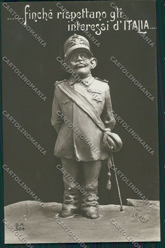 WW1 WWI Propaganda Savoia Rizzi Real Photo postcard KS1229 – fronte