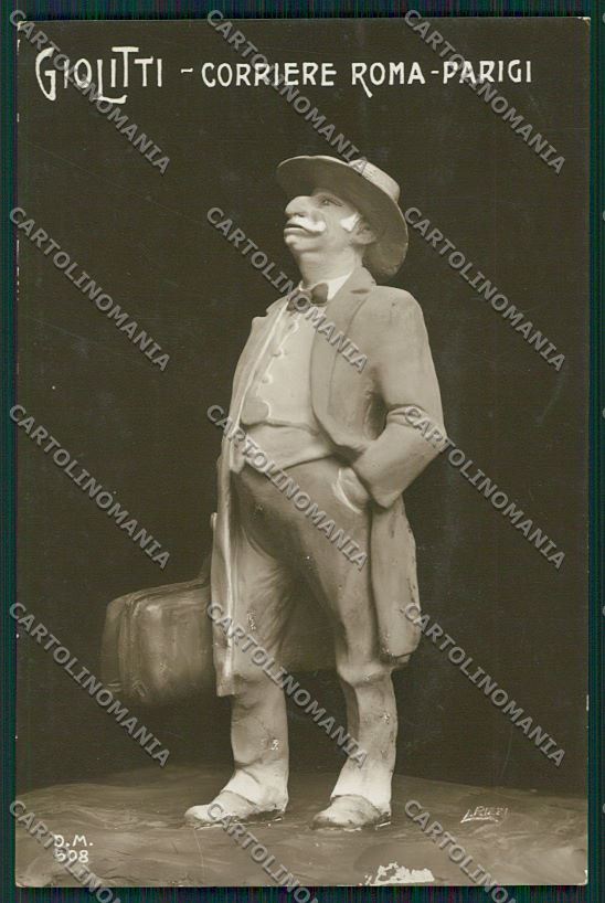 WW1 WWI Propaganda Giolitti Political Rizzi Real Photo postcard KS1241 – fronte