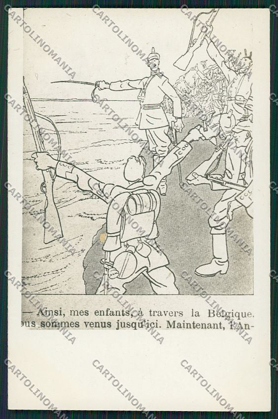 WW1 WWI Propaganda Anti German Real Photo postcard KS1326 – fronte