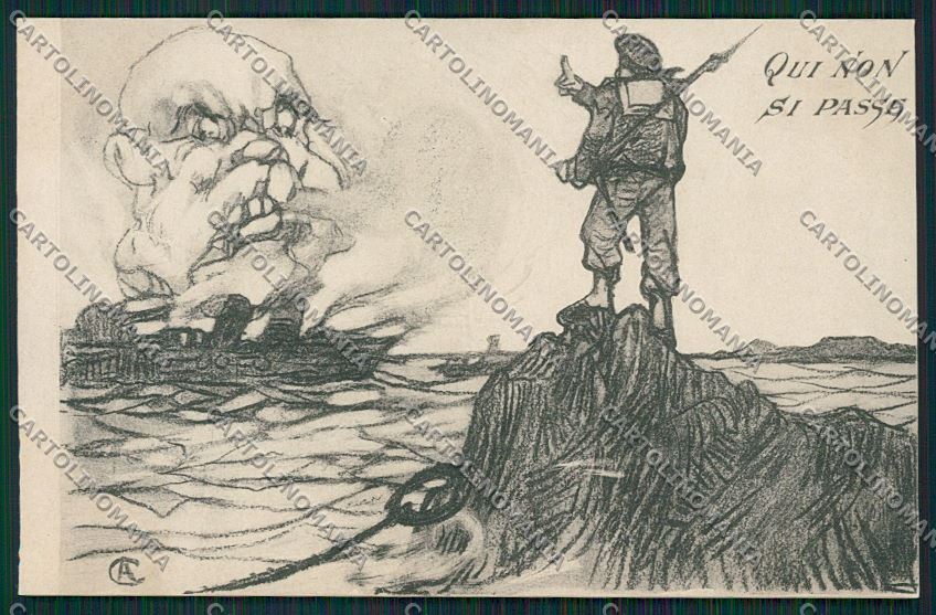 WW1 WWI Propaganda Franz Joseph Kaiser Comucci postcard KS1561 – fronte