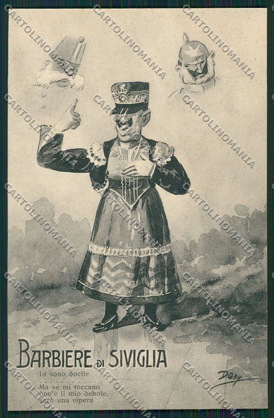 WW1 WWI Propaganda German Kaiser Savoia Opera postcard KS1728 – fronte