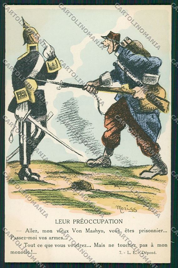 WW1 WWI Propaganda German Kaiser Morris postcard KS1849 – fronte