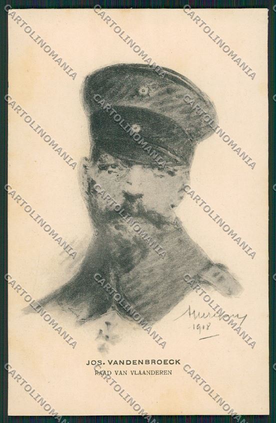 WW1 WWI Propaganda Belgium Soldier Van Vlaanderen postcard KS1852 – fronte