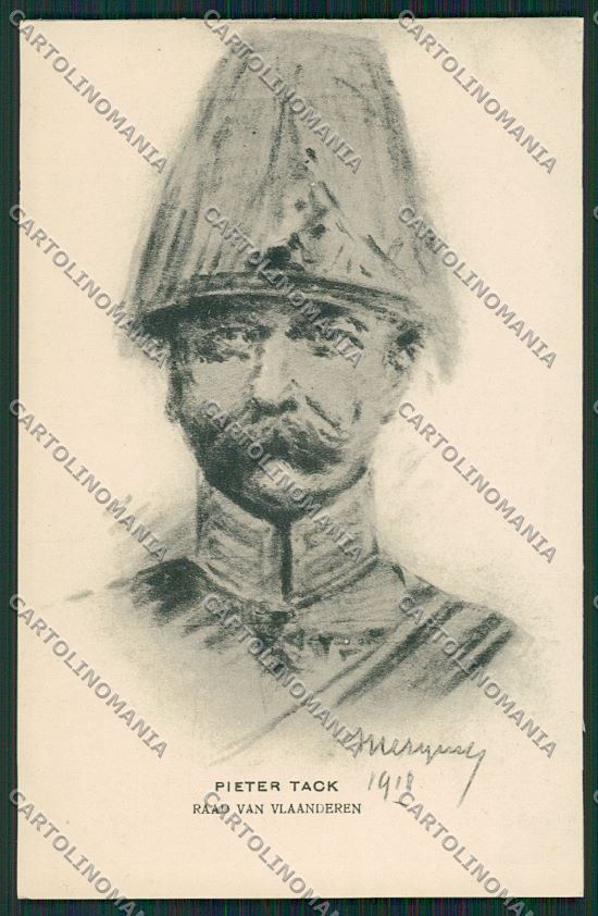 WW1 WWI Propaganda Belgium Soldier Van Vlaanderen postcard KS1853 – fronte