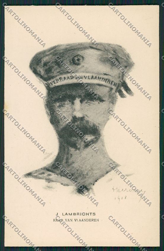 WW1 WWI Propaganda Belgium Soldier Van Vlaanderen postcard KS1855 – fronte
