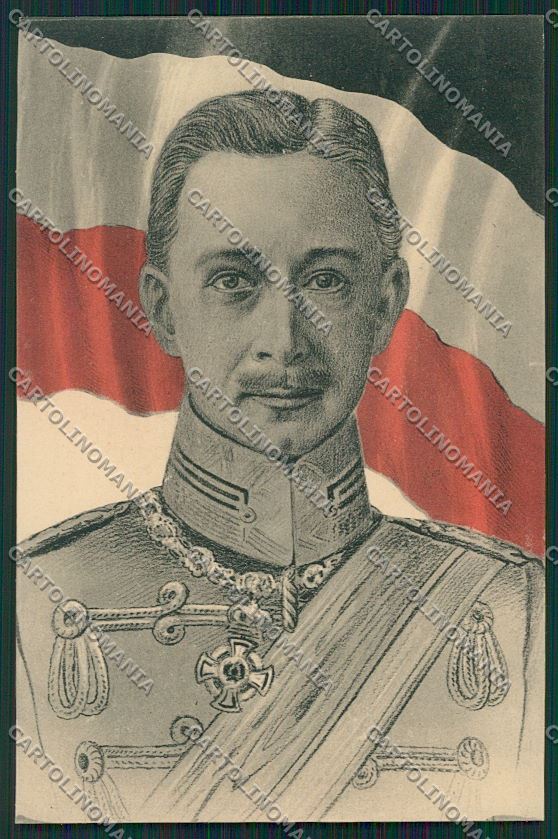 WW1 WWI Propaganda German Kaiser Military Flag postcard KS1871 – fronte