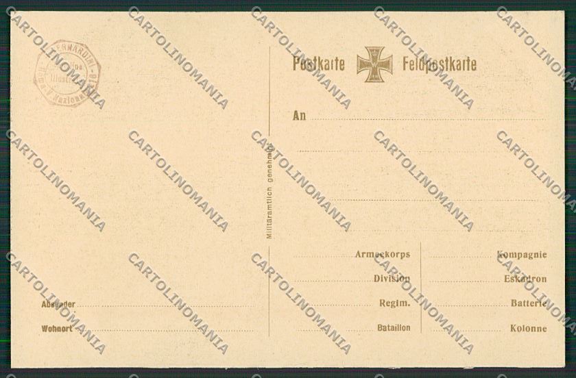 WW1 WWI Propaganda German Kaiser Military Bulow Flag postcard KS1879 – retro