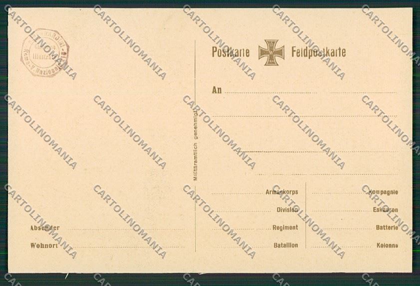 WW1 WWI Propaganda German Kaiser Military Prinz Heinrich Flag postcard KS1880 – retro