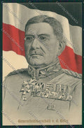 WW1 WWI Propaganda German Kaiser Military Goltz Flag postcard KS1881 – fronte