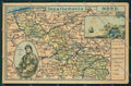 France Map Nord Departements Loup de Mer postcard KS1968 – fronte