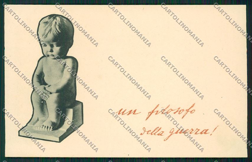 WW1 WWI Propaganda Child Filosofo della Guerra postcard KS2056 – fronte