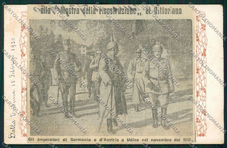 WW1 WWI Propaganda Kaiser Udine 1917 postcard KS2071 – fronte