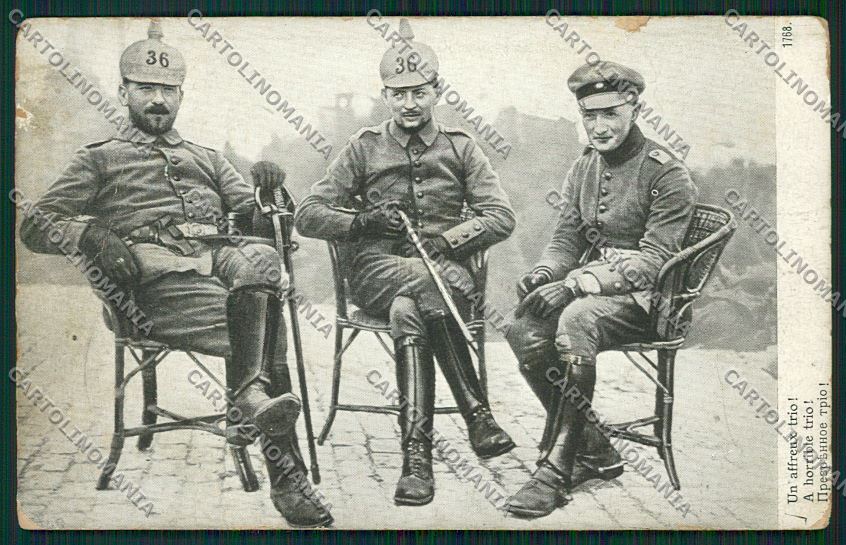 WW1 WWI Propaganda German ABRASION postcard KS2101 – fronte