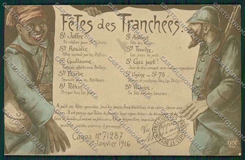 WW1 WWI French Propaganda Soldier Real Photo postcard KS2105 – fronte