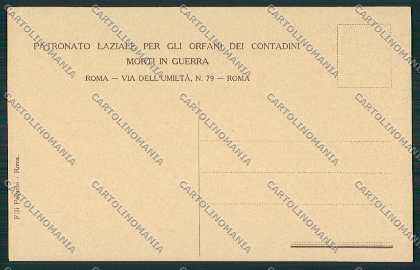 WW1 WWI Propaganda Trilussa Poeta Patronato Orfani Roma Guerra postcard KS2296 – retro