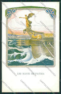 WW1 WWI Propaganda Marina Lega Navale Abbo postcard KS2360 – fronte