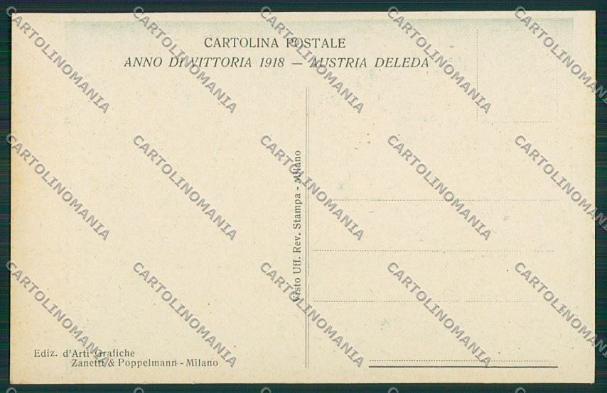 WW1 WWI Propaganda Diaz Armistizio postcard KS2371 – retro