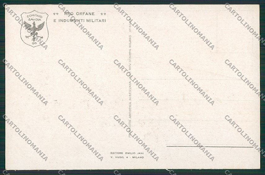 WW1 WWI Propaganda Muggiani Pro Orfane Milano postcard KS2399 – retro