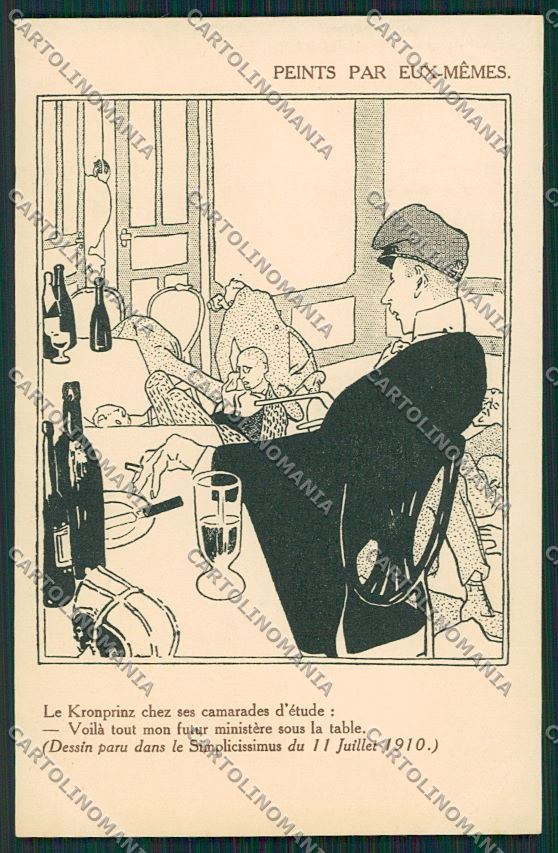 WW1 WWI Propaganda Anti German Kronprinz postcard KS2432 – fronte