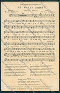 WW1 WWI Propaganda Music Les Aigles Noirs postcard KS2448 – fronte