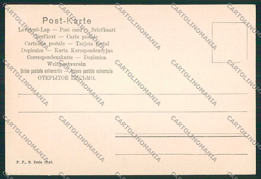 Artist Signed Art Nouveau Lady Pig Porte Bonheur Viennoise postcard KS2718 – retro
