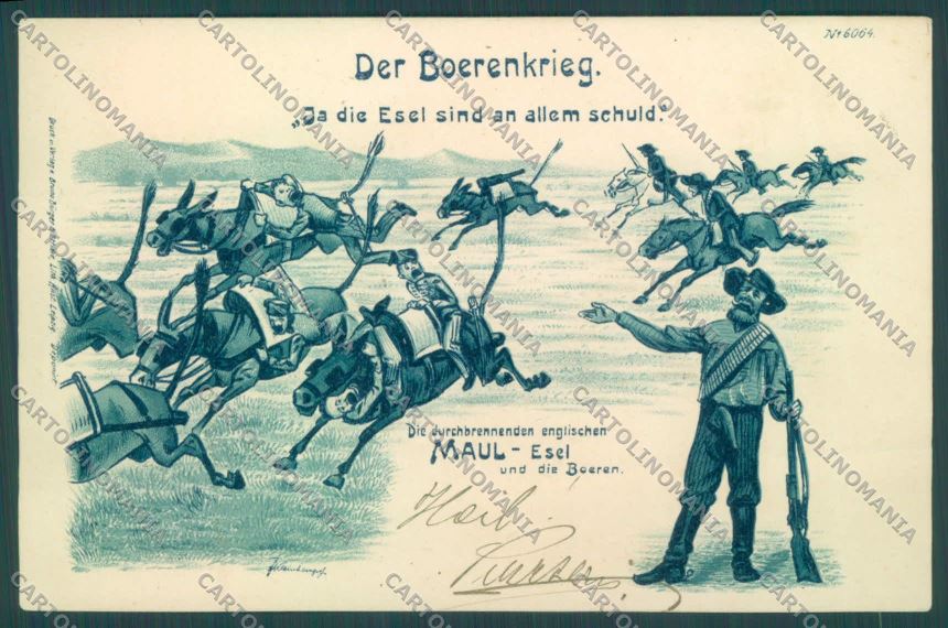 Military Anglo Boer War Transvaal Kleinhempel postcard cartolina KS2961 – fronte