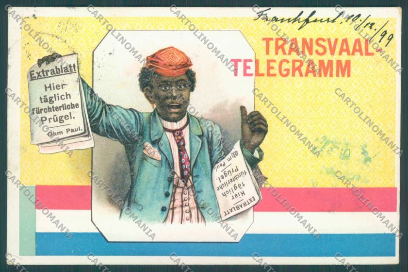 Anglo Boer War Transvaal Telegramm postcard cartolina KS2964 – fronte