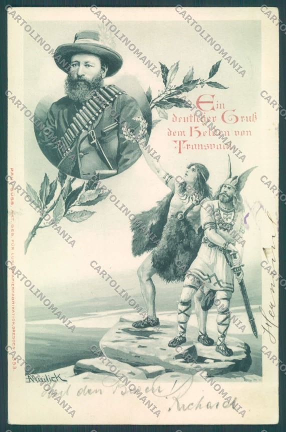 Anglo Boer War Transvaal Mailick LITTLE TEAR postcard cartolina KS3009 – fronte