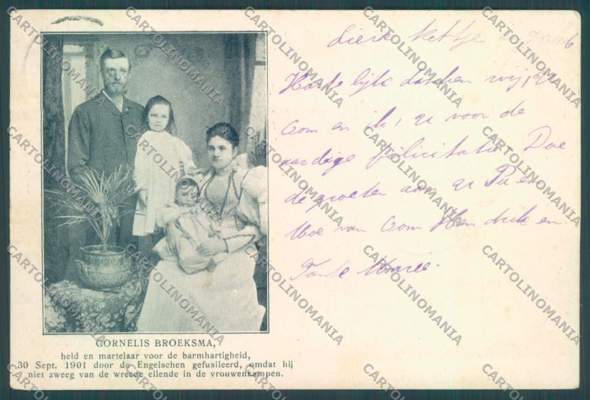 Anglo Boer War Transvaal Broeksma Cornelis postcard cartolina KS3059 – fronte