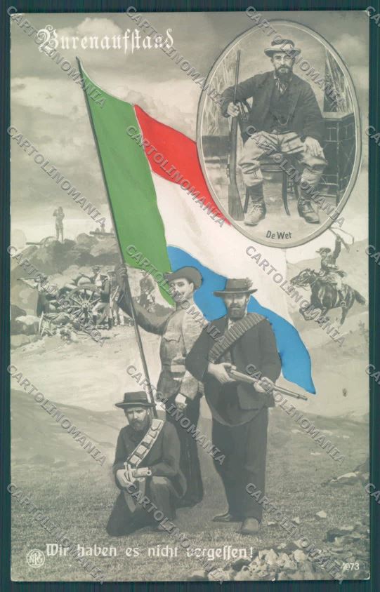 Anglo Boer War Transvaal De Wet NPG Photo postcard cartolina KS3092 – fronte