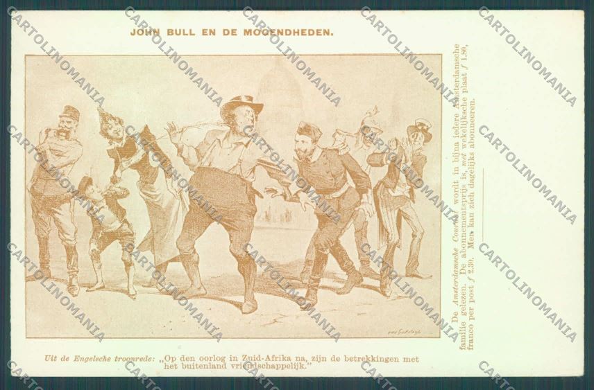 Anglo Boer War Transvaal John Bull postcard cartolina KS3132 – fronte