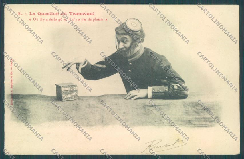 Anglo Boer War Transvaal UNGLUED postcard cartolina KS3144 – fronte