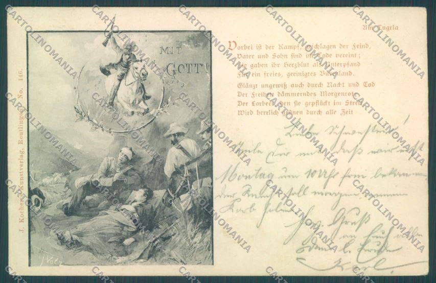 Anglo Boer War Transvaal Volz postcard cartolina KS3195 – fronte