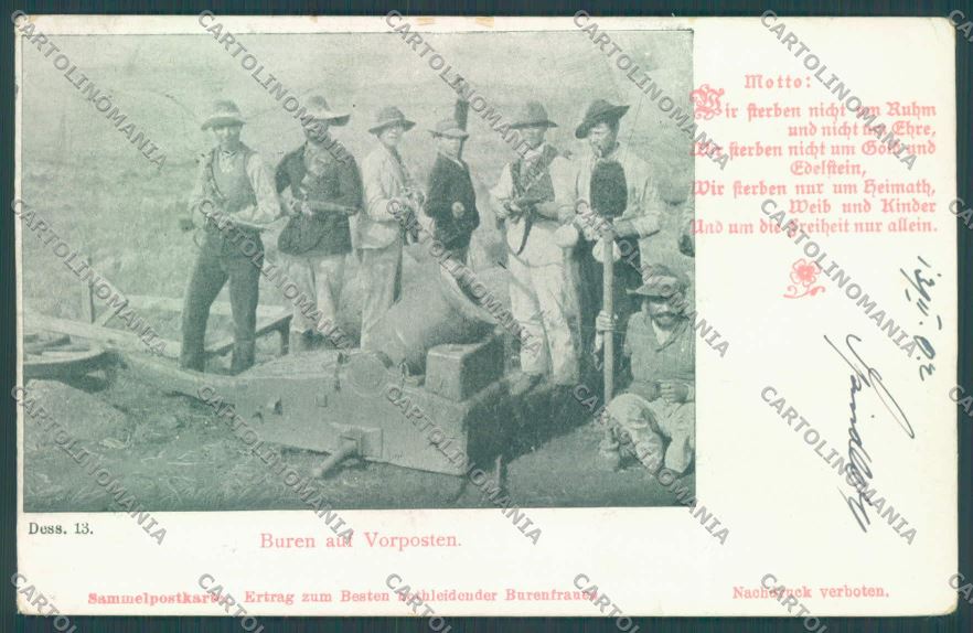 Anglo Boer War Transvaal Vorposten postcard cartolina KS3212 – fronte