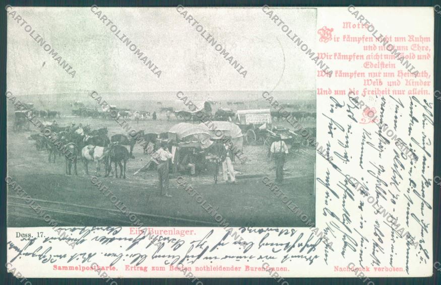 Anglo Boer War Transvaal Burenlager postcard cartolina KS3214 – fronte