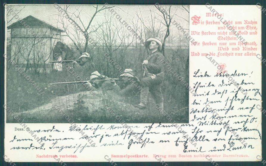 Anglo Boer War Transvaal postcard cartolina KS3223 – fronte