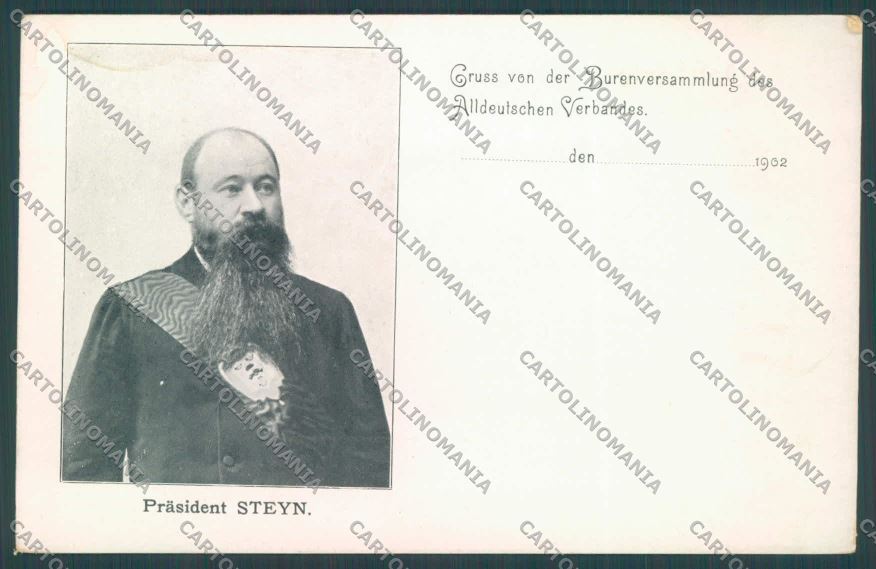 Anglo Boer War Transvaal Steyn postcard cartolina KS3239 – fronte