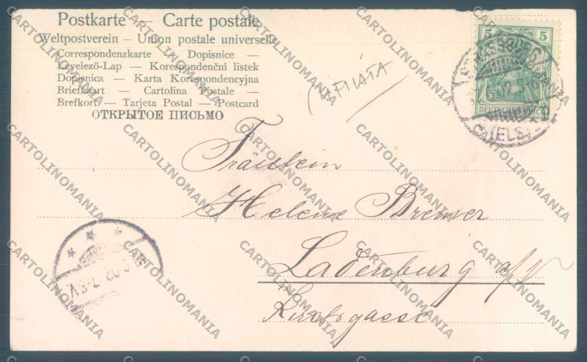 Anglo Boer War Transvaal Angel TRIMMED postcard cartolina KS3317 – retro