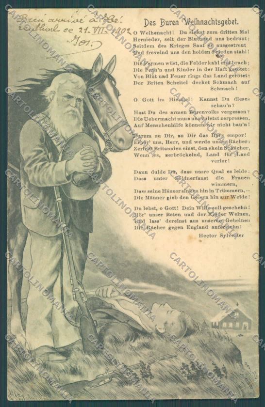 Anglo Boer War Transvaal Sylvester LITTLE TEAR postcard cartolina KS3325 – fronte