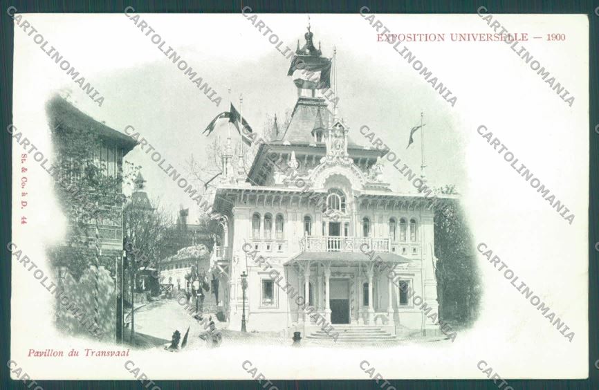 France Paris Expo Boer Pavillon Transvaal postcard cartolina KS3432 – fronte