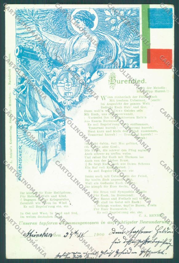 Anglo Boer War Transvaal Fickenscher Angel postcard cartolina KS3435 – fronte
