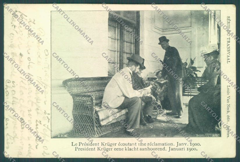 Anglo Boer War Transvaal Kruger postcard cartolina KS3443 – fronte