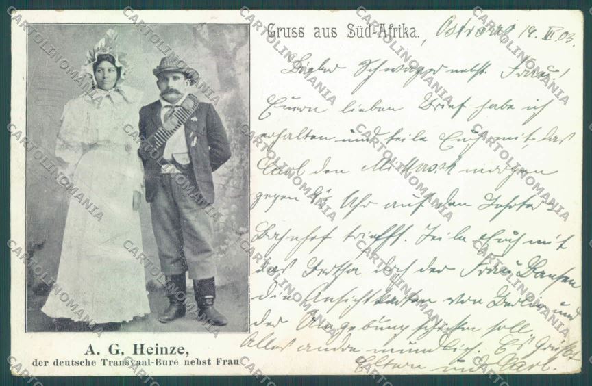 Anglo Boer War Transvaal Heinze postcard cartolina KS3472 – fronte