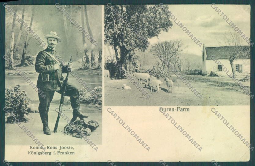 Anglo Boer War Transvaal Jooste CREASED postcard cartolina KS3473 – fronte