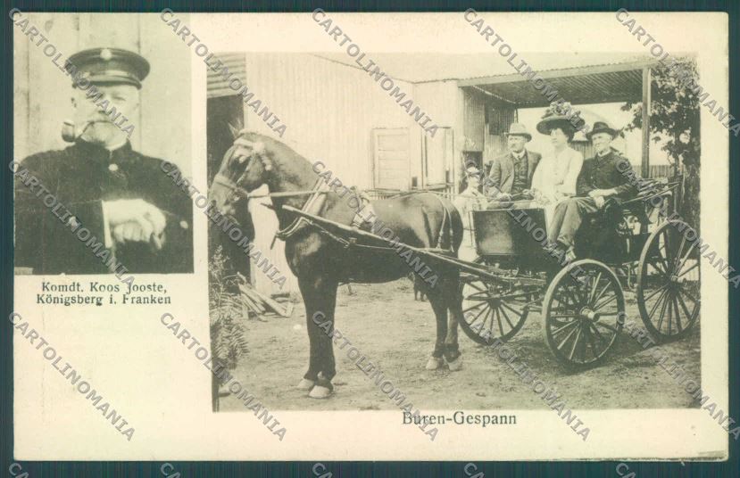 Anglo Boer War Transvaal Jooste Horse postcard cartolina KS3475 – fronte